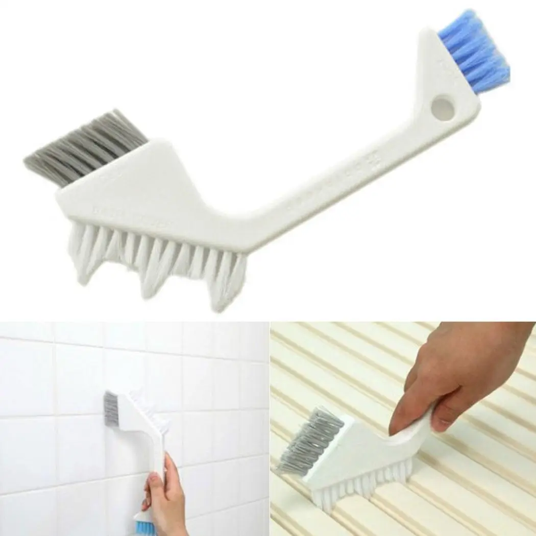 Многофункциональная Бытовая щетка для чистки плитки очистка щелей белые