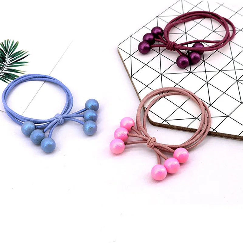 1 шт./3 шт. резинка для волос с жемчужинами |