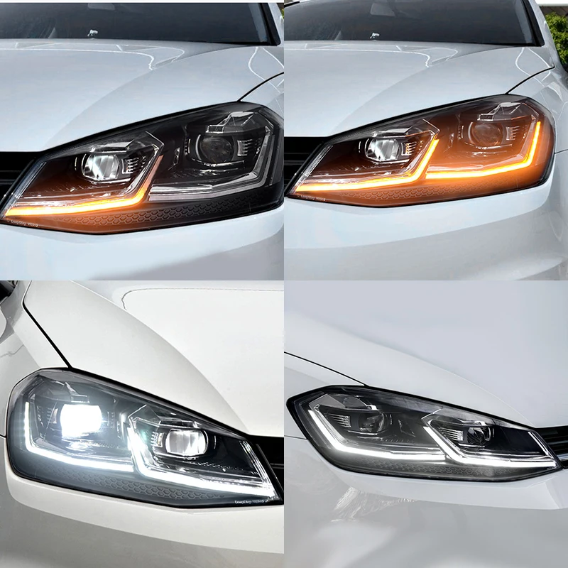 Roadot 2 шт. автомобильный Стайлинг светодиодный фары для VW Golf 7 2014 2015 фонарь двойной