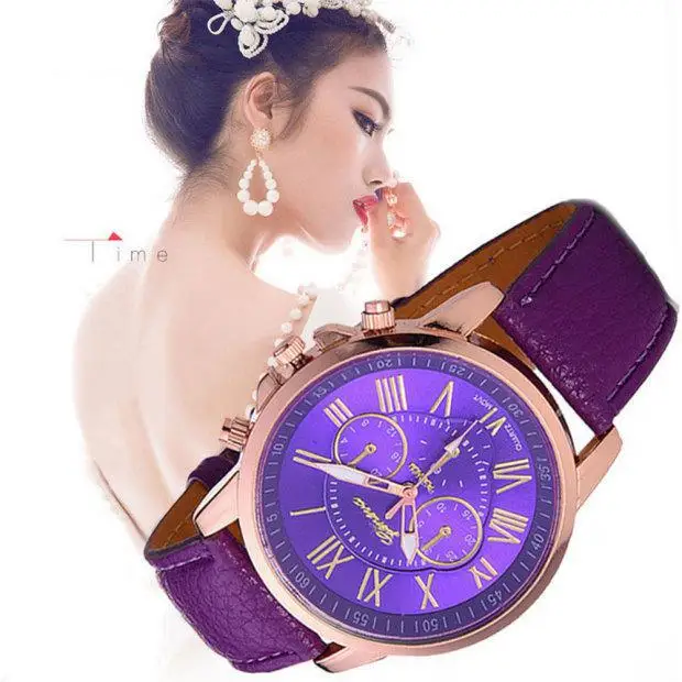 

10Pcs Women Female Casual Fashion Watches Ladies Leather Belt Classic Top Brand Luxury Quartz Wristwatch Watch Relogio Feminino