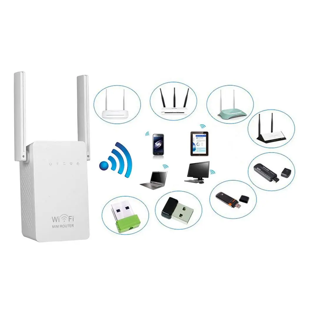 2.4GHz 300Mbs Wireless US Plug Long Outdoor 300m Indoor 170m Range 300Mbps Wifi Amplifier Extender White | Компьютеры и офис
