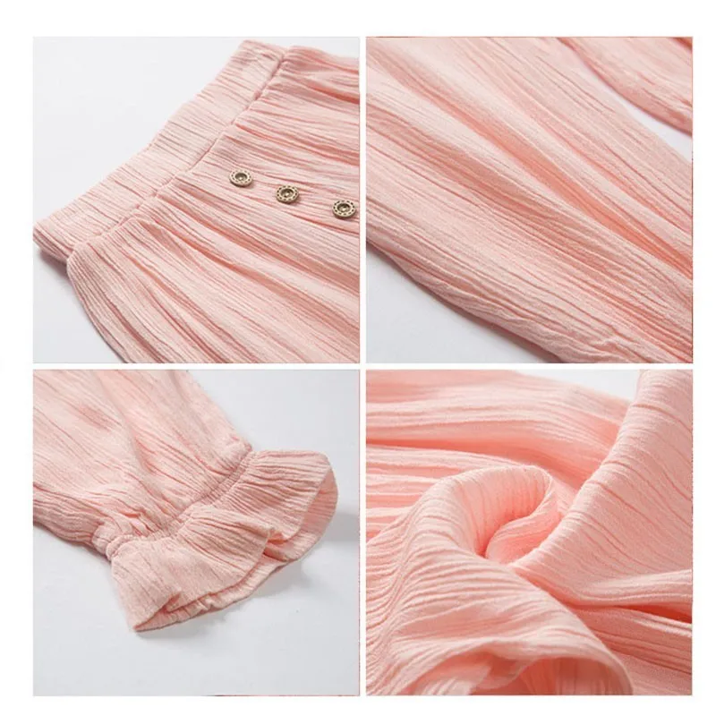 Штаны для девочек подростков весенние детские штаны летняя 2019 хлопковая одежда