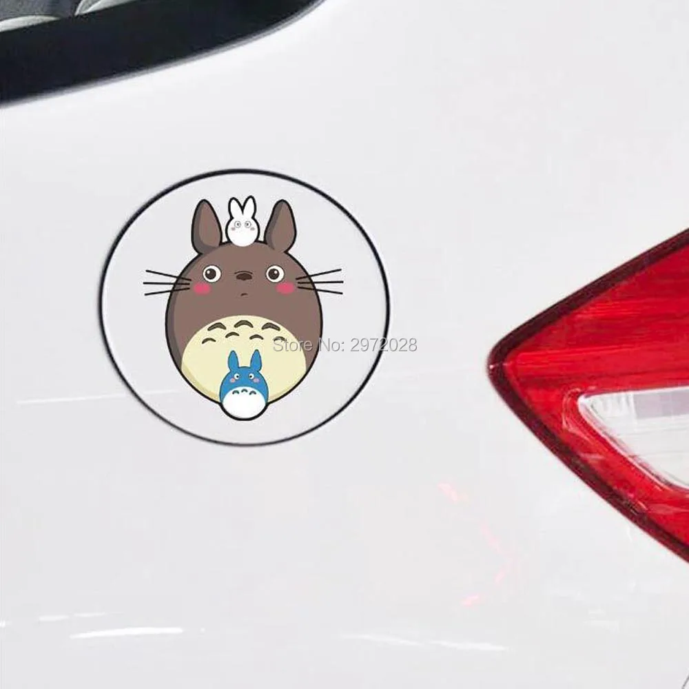 

10 x креативный, милый, мультяшный автомобиль укладка кота Тоторо действия милый крышки топливного бака автомобиля украшения тела наклейки д...