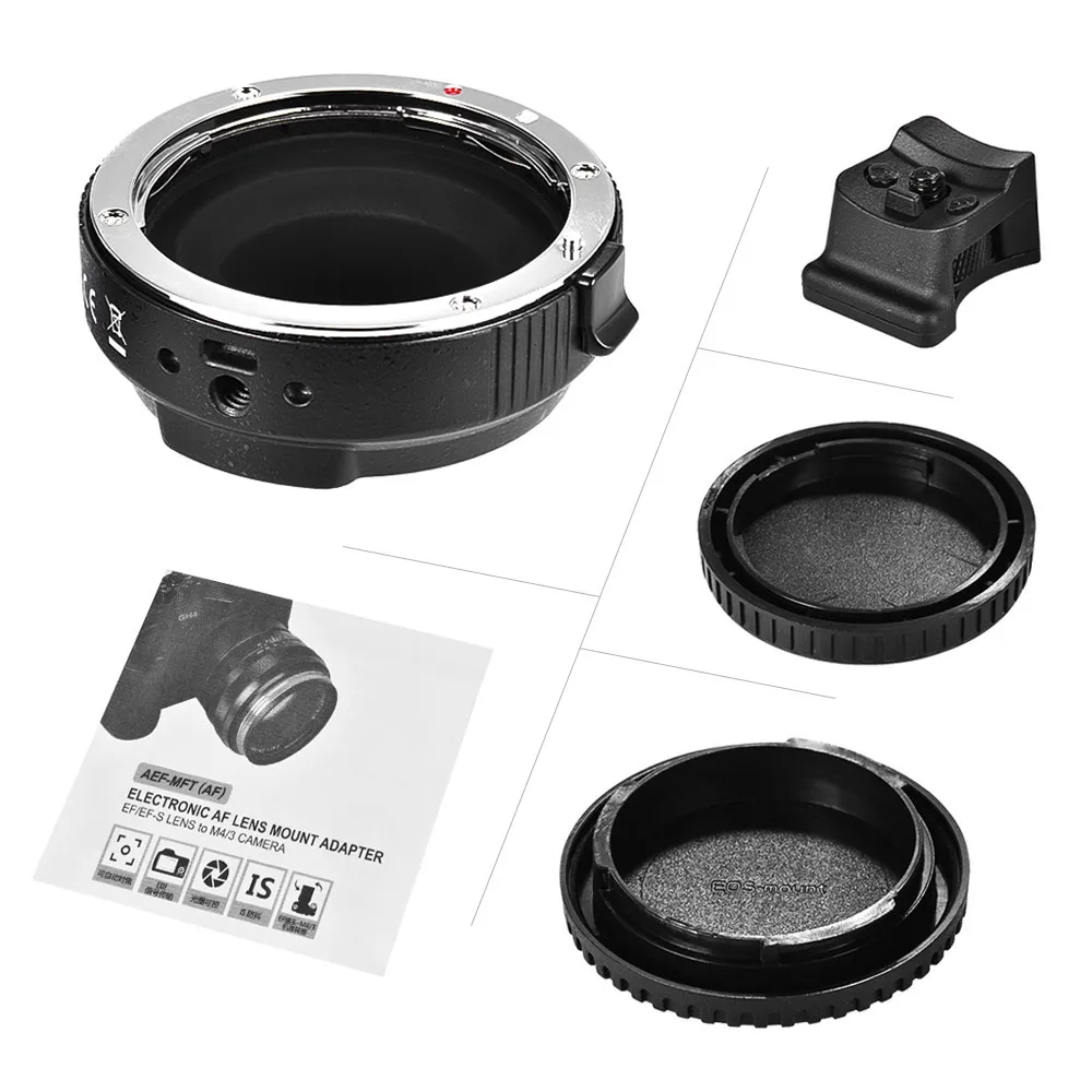Andoer AEF MFT переходное кольцо для крепления объектива Canon EF/EF S объектив M4/3 камеры GH5