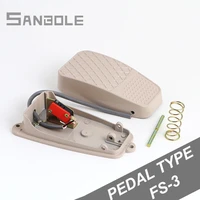 tfs 3 fs 3 foot switch pedal type aluminum shell silver contact control electrical power supply with 15cm wire