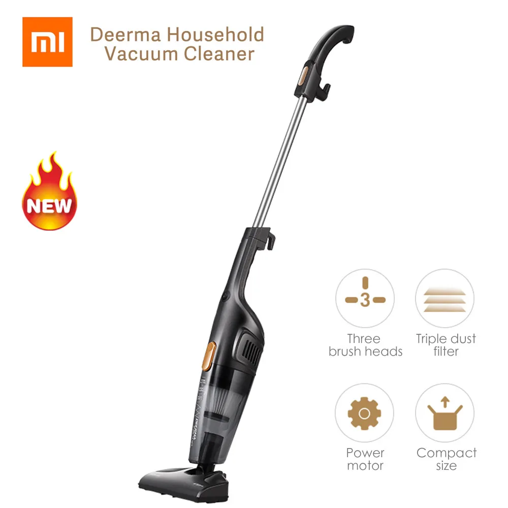 2019 Xiaomi Deerma Портативный Ручной пылесос бытовой бесшумный сильный всасыватель
