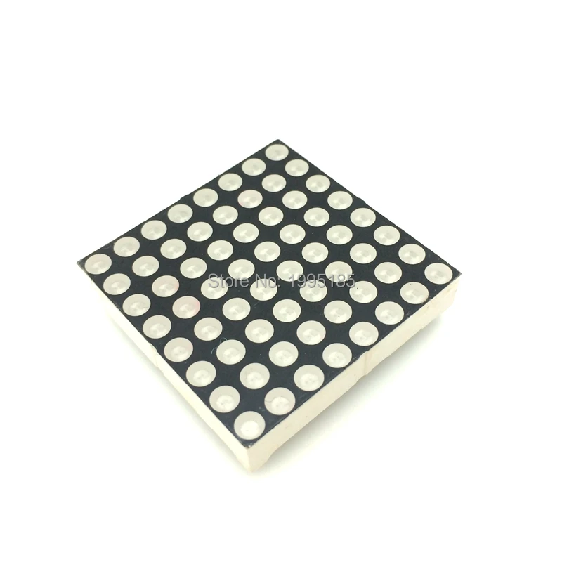 2 шт./лот 8x8 3 мм светодиодный матричный дисплей 16pin 32*32 Красный общий анод/общий