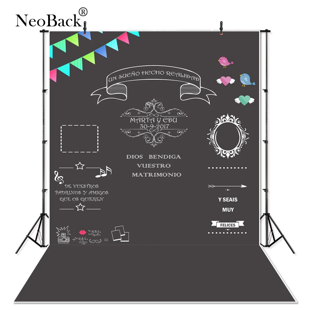 Фон для свадебной фотосъемки NeoBack фотографический фон на заказ памятный день