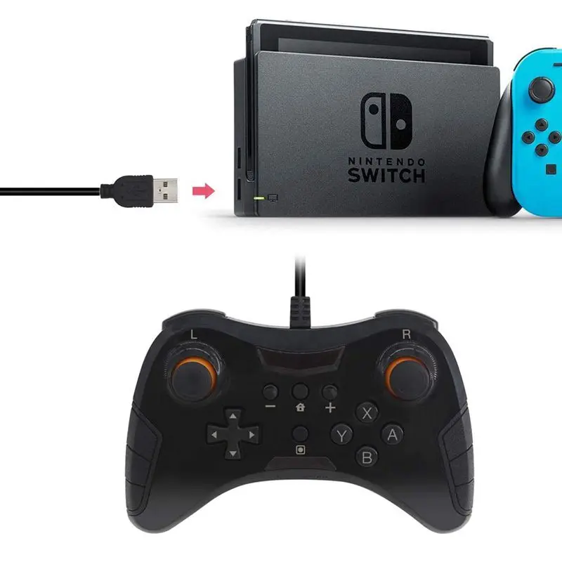 Полный контроллер USB проводной игровой джойстик для Nintendo Switch паровой ПК (Windows