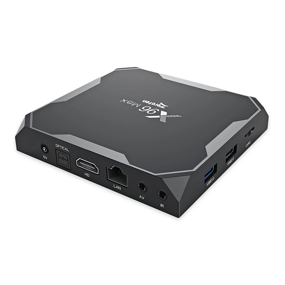 Новый X96 MAX Smart tv Box Android 8 1 набор верхней коробки 4 Гб 64 Amlogic S905XII четырехъядерный Cortex