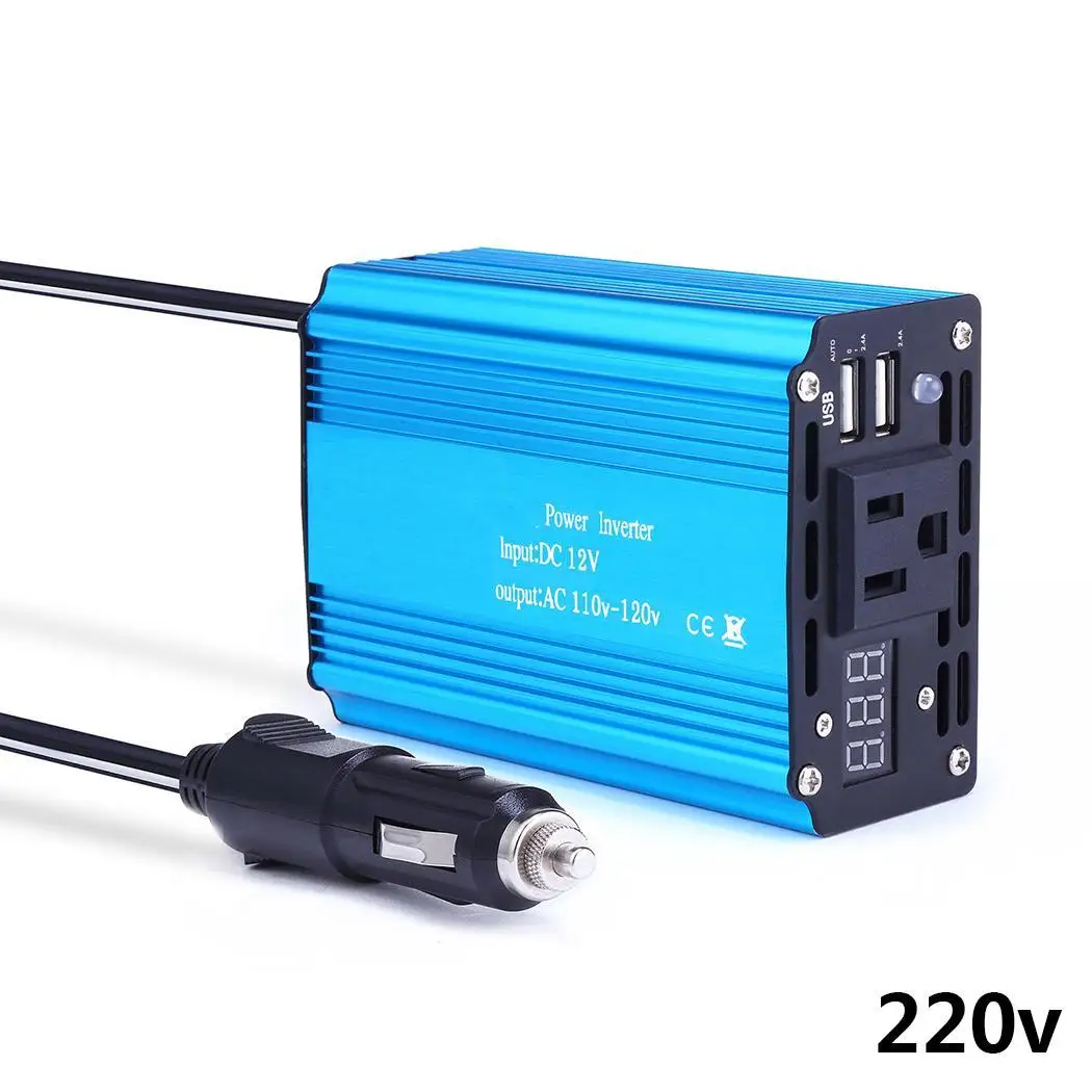 400 Вт двойной USB автомобильный инвертор бытовой DC 5V 2.1A/DC 1A 603Hz/503Hz 800W 12V автомобиль