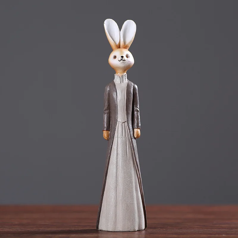 Мультяшный кролик домашнее украшение фигурки миниатюрные кроличьи украшения