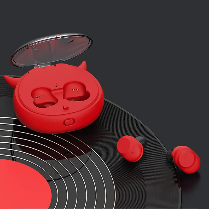 Беспроводной Bluetooth наушники маленький демон мини Портативный с Шум зарядным