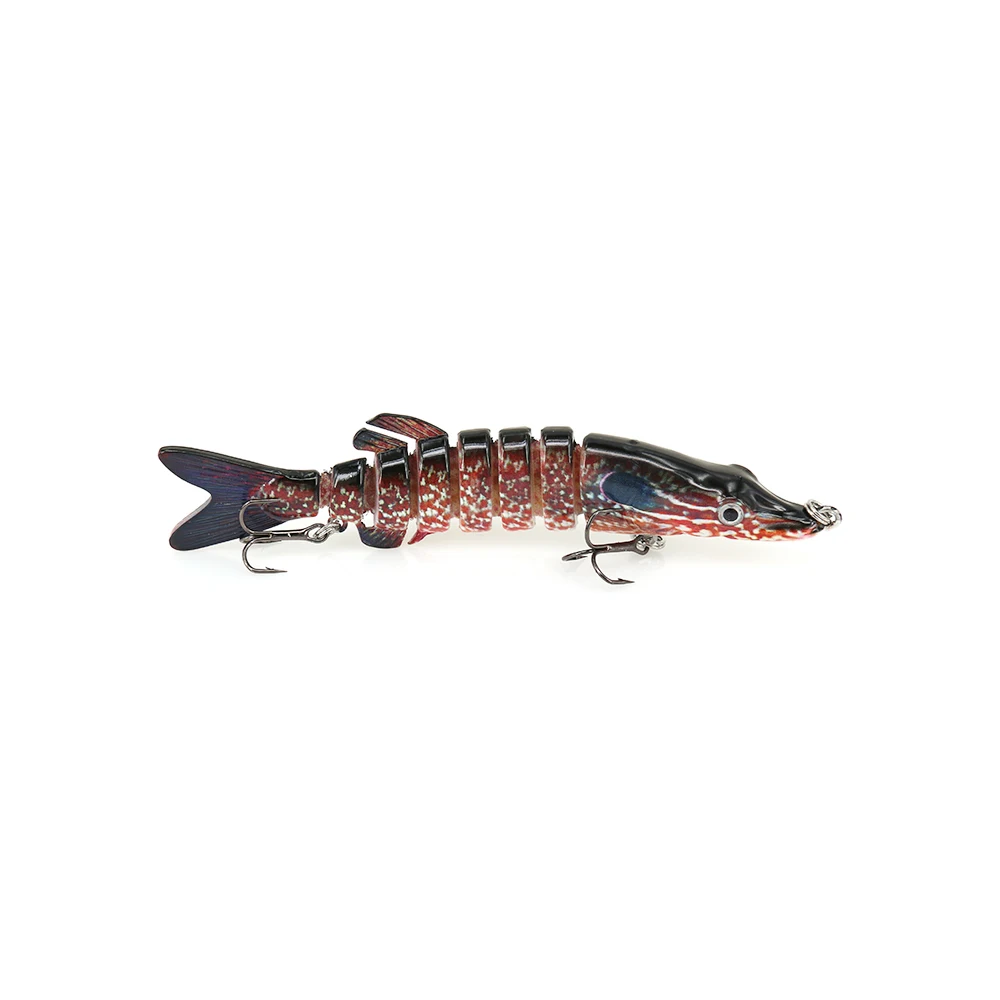 

4 colors Swimbait Fishing Pike Bait 5" Lure Jointed Life-like fish