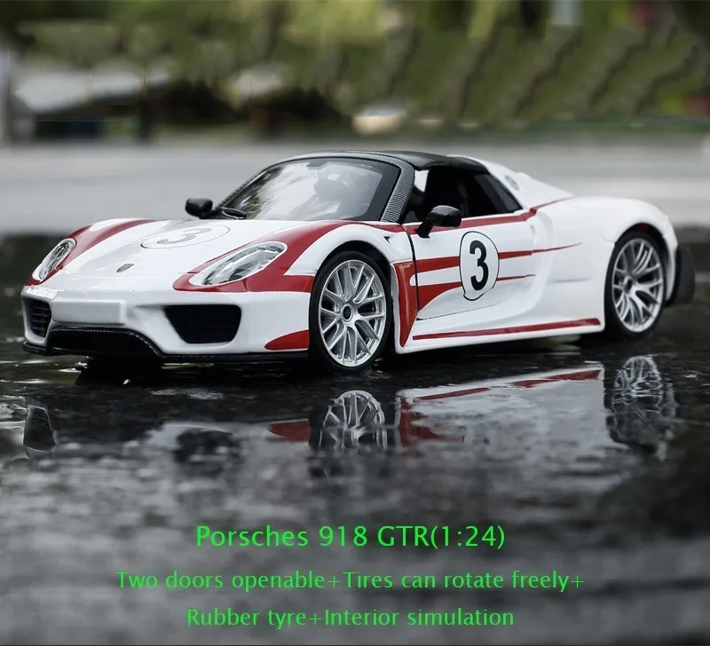 Масштаб 1:24 GT3 модель автомобиля игрушка для детей Рождественский подарок Прямая
