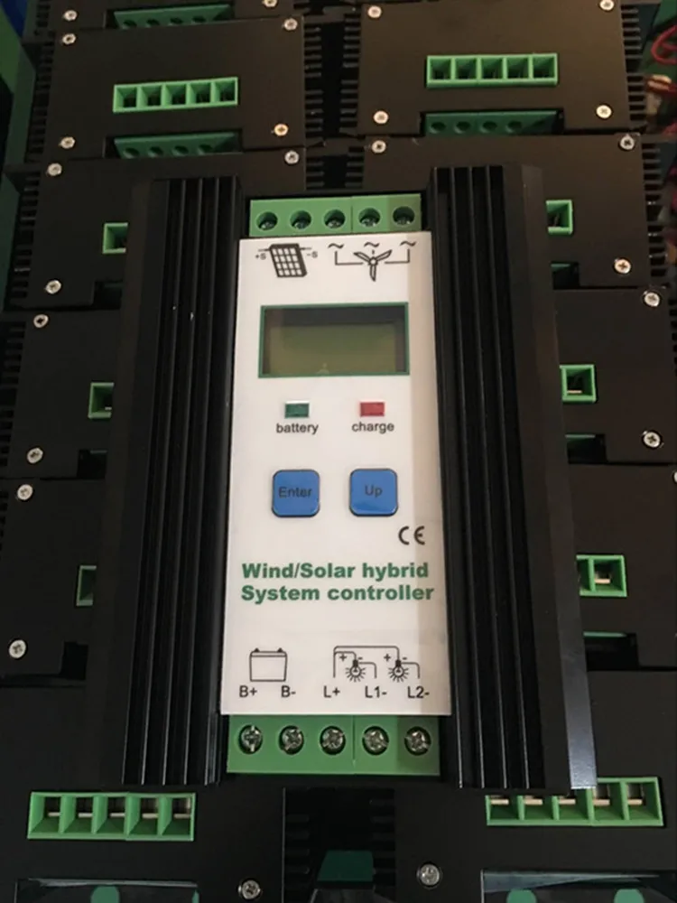 500W -1000W 12V/24V ветро-солнечной гибридной зарядки Управление Светильник/таймер