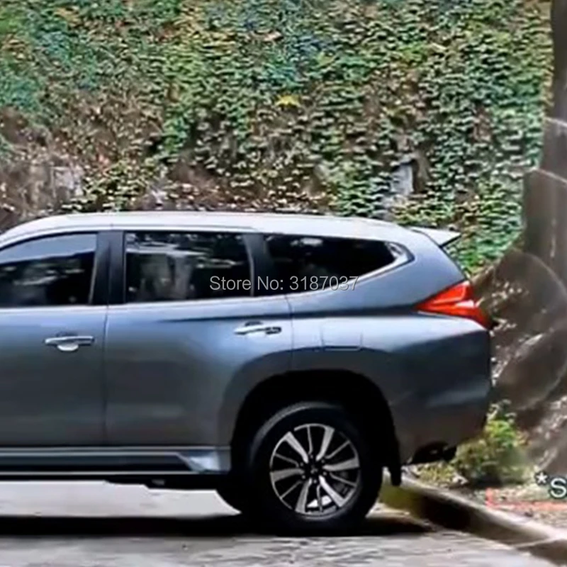 Спойлер для Mitsubishi Pajero Sport 2016-2019ABS Неокрашенный задний спойлер на крыло крышу