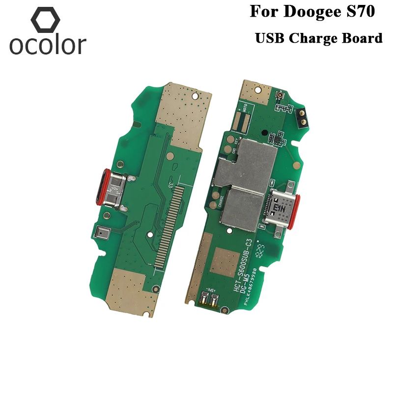 Ocolor Для Doogee S70 USB плата для зарядки в сборе запасные части для Doogee S70 Lite USB разъем плата для зарядки аксессуары для телефонов
