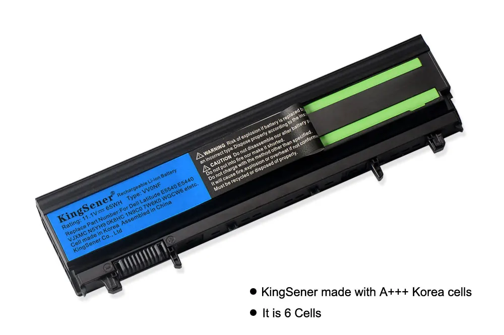 KingSener Корея сотовый VV0NF Аккумулятор ноутбука для DELL Latitude E5440 E5540 серии VJXMC N5YH9 0K8HC 7W6K0 FT6D9 11,1 V 65WH