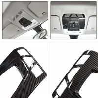 for bmw 1 2 3 series 3gt f30 f34 x1 f48 x5 x6 f15 f16 carbon fiber texture car front roof reading light frame cover