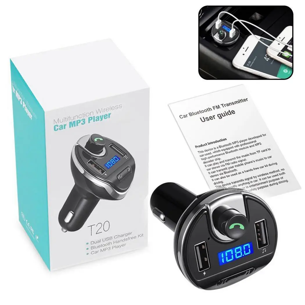 0 мГц дБмкВ MP3 5 М 87 107 плеер автомобиля Зарядное устройство Bluetooth 108 USB Беспроводной