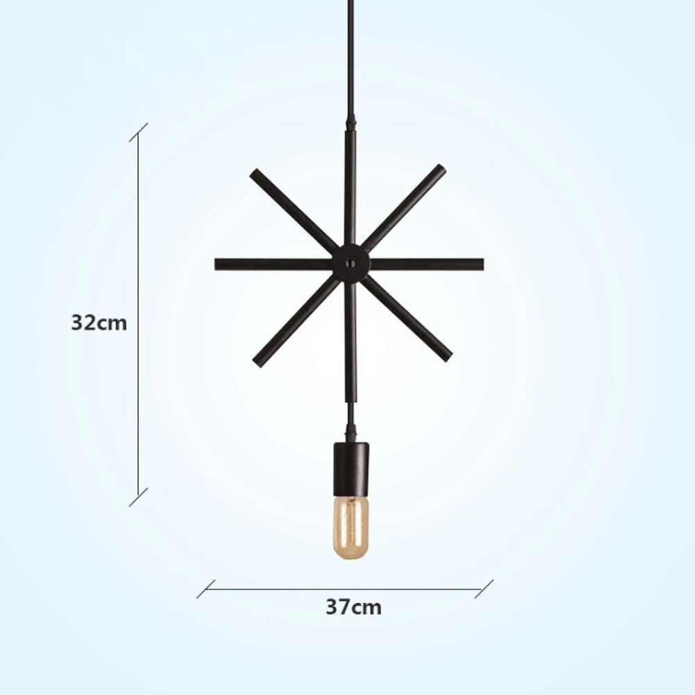 

Restaurant Cafe Bar Personalized Clothing Shop Loft Retro Geometric Wrought Iron Chandelier