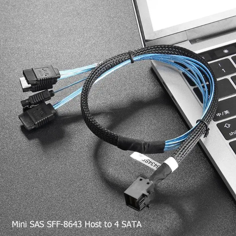 Мини SAS SFF 8643 хост до 4 SATA 7pin целевой жесткий диск кабель адаптера данных| |