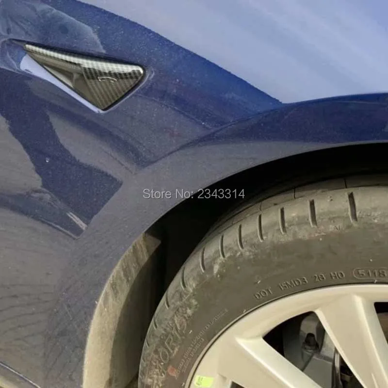 Для Tesla модель 3 2017 2018 2019 ABS хромированный углеродного волокна передней двери