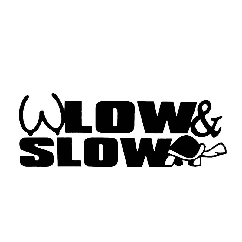 

Low And Slow Personality Creative Slammed Camber Car Window Vinyl Sticker Decal
