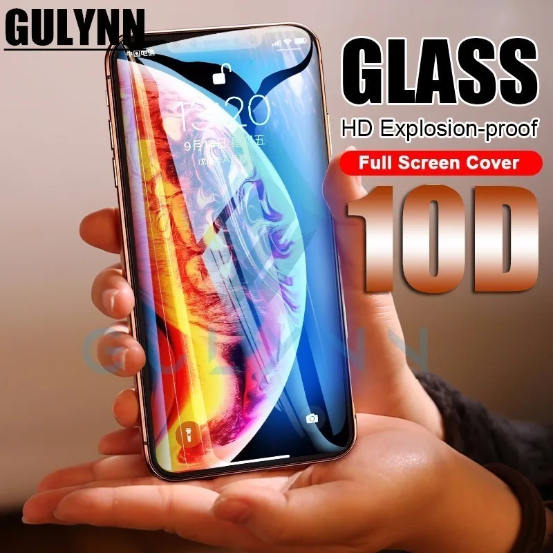 10D защитная пленка для iPhone 6s 7 XR XS MAX закаленное стекло X 8 6 Plus защита экрана |