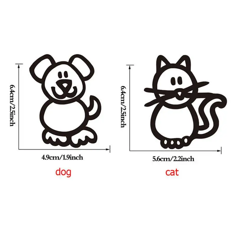 10 шт. фигурку Мой Наклейки на семейный автомобиль с домашним животным автомобиля