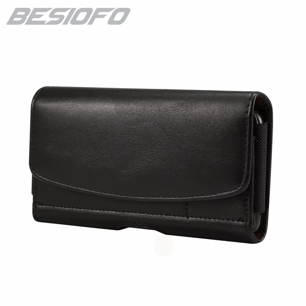 Чехол из искусственной кожи с зажимом для ремня поясная сумка чехол эластичным