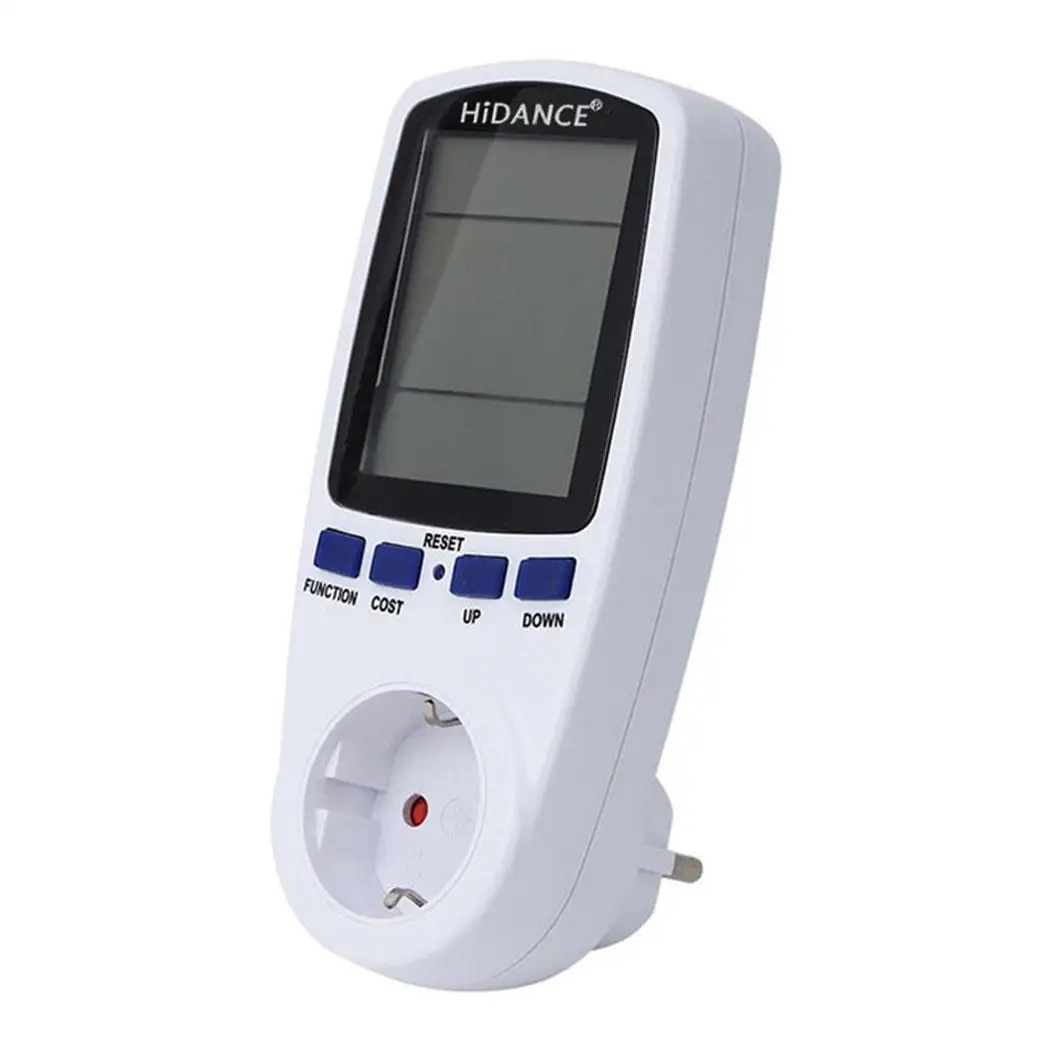 ЕС Plug Цифровой ток напряжение Вт Ампер КВТЧ цифровой электрический счетчик Max.16A