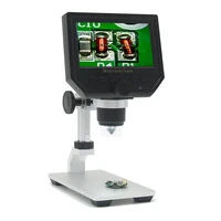 mustool g600 digital 1 600x 3 6mp 4 3inch hd lcd display microscope continuous magnifier upgrade version with metal holder