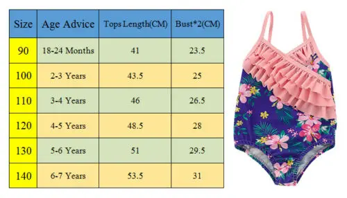 Одежда для купания маленьких девочек купальный костюм с цветочным рисунком