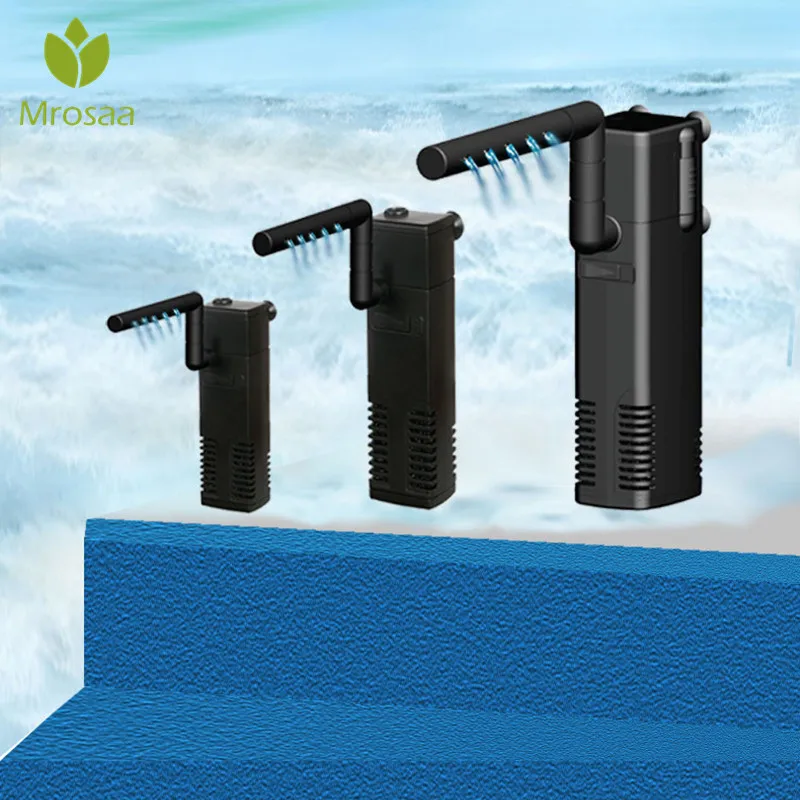 3 Вт/4 Вт/8 Вт внутренний фильтр для аквариума погружной водный спрей поток