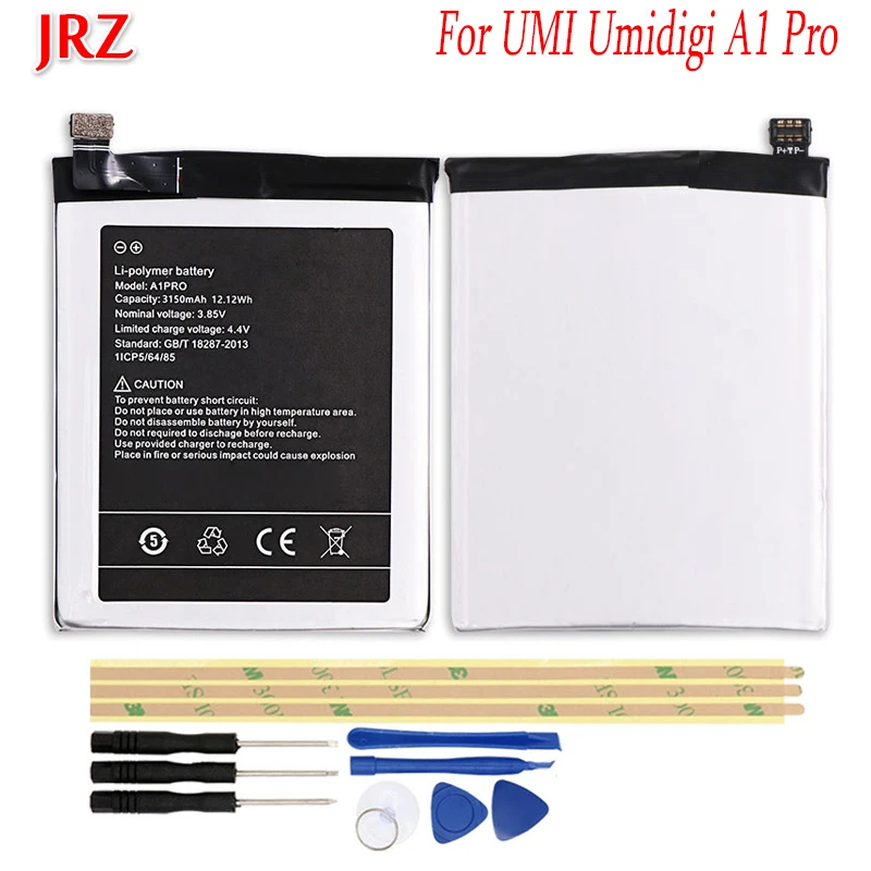JRZ 3 85 V 3150mAh Для UMI Umidigi A1 Pro батарея для сменные батареи телефона Bateria с набором