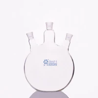 three necked flask oblique shapewith three necks standard grinding mouthcapacity 5000ml 2429three necked flat bottom flask