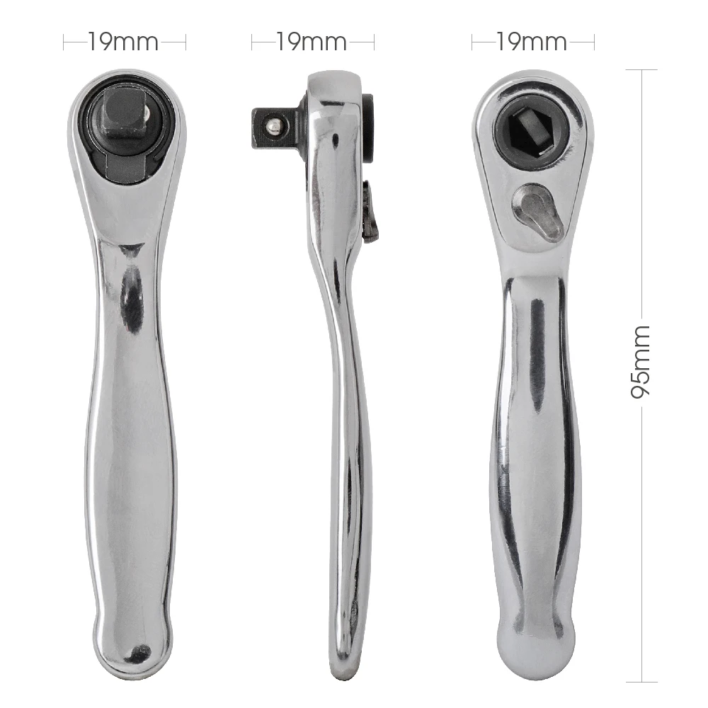 Горячая продажа мини 1/4 &quotдвойная головка квадратный Трещоточный ключ