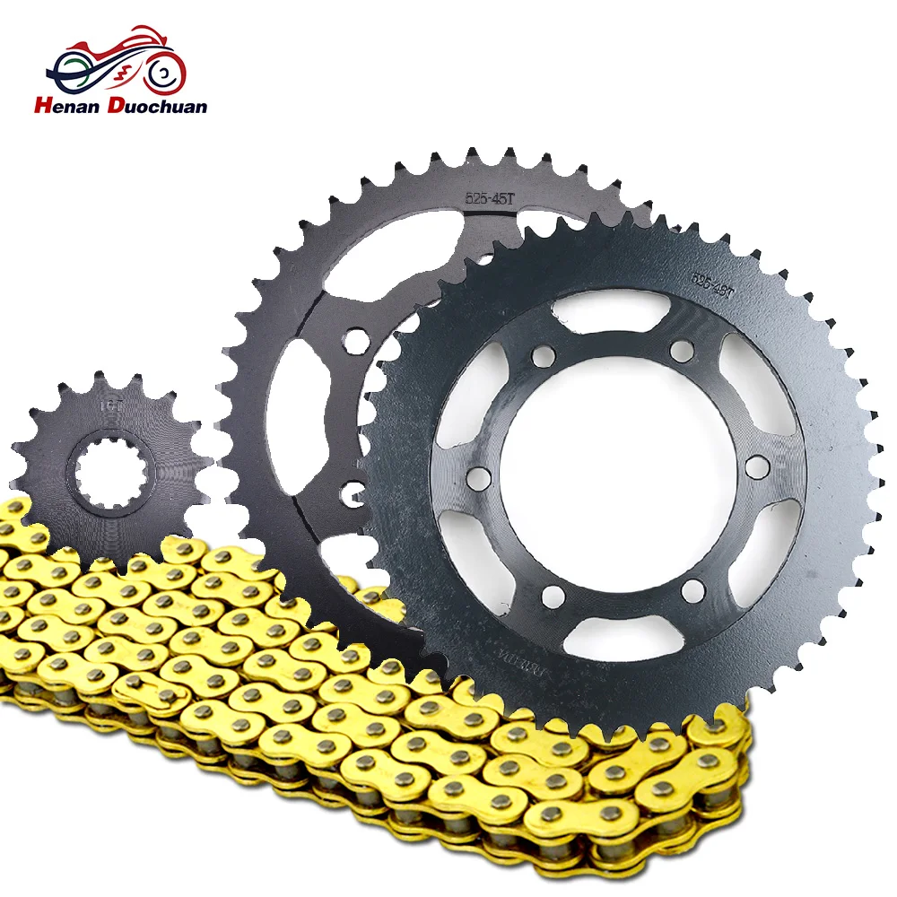 Цепь для мотоцикла 525 16T 45T 48T передняя и задняя звездочки Yamaha MT09 MTN850 SP SR Street Rally / Sport