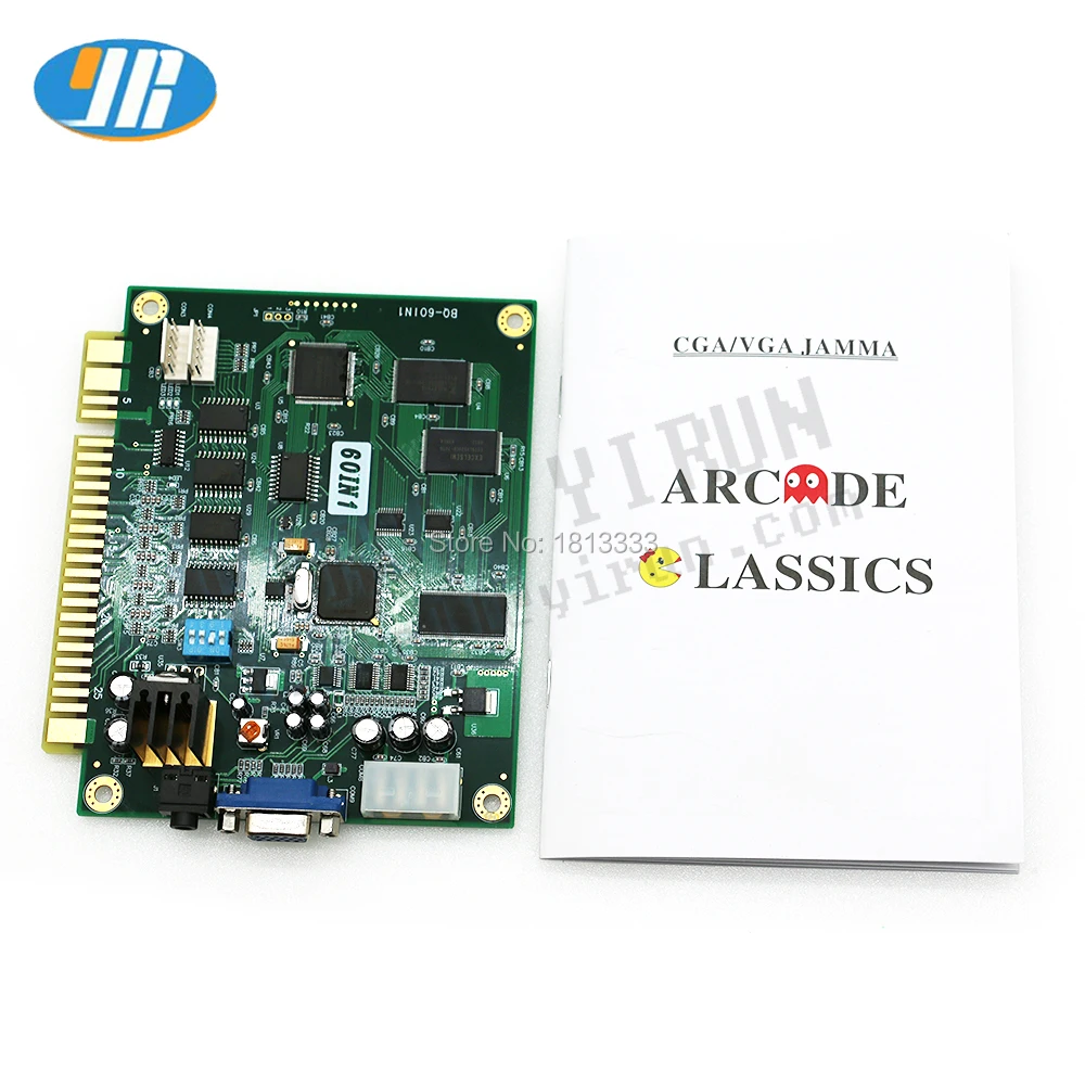 Один игрок DIY аркадный комплект Jamma 60 в 1 печатная плата Классическая мульти игра