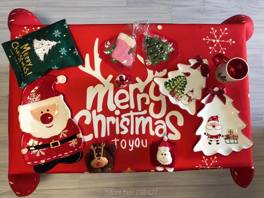 XinHuaEase Рождественская скатерть прямоугольная водонепроницаемая Kerst Tafelkleed