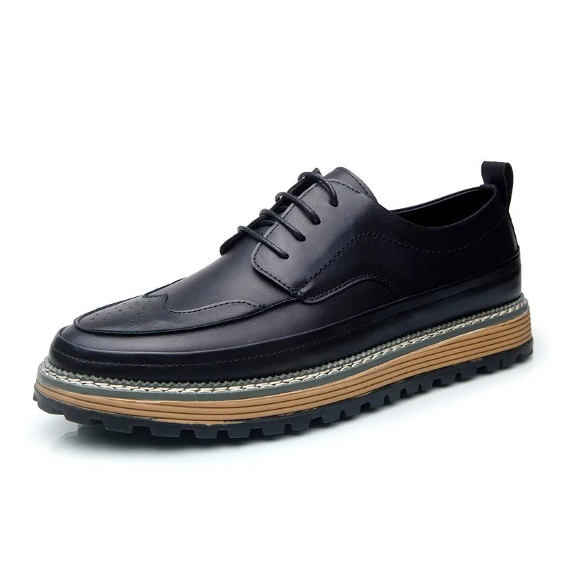 ZHENGOU British men's casual Korean version of the trend shoe board lift brock shoes fall new 1187 | Обувь