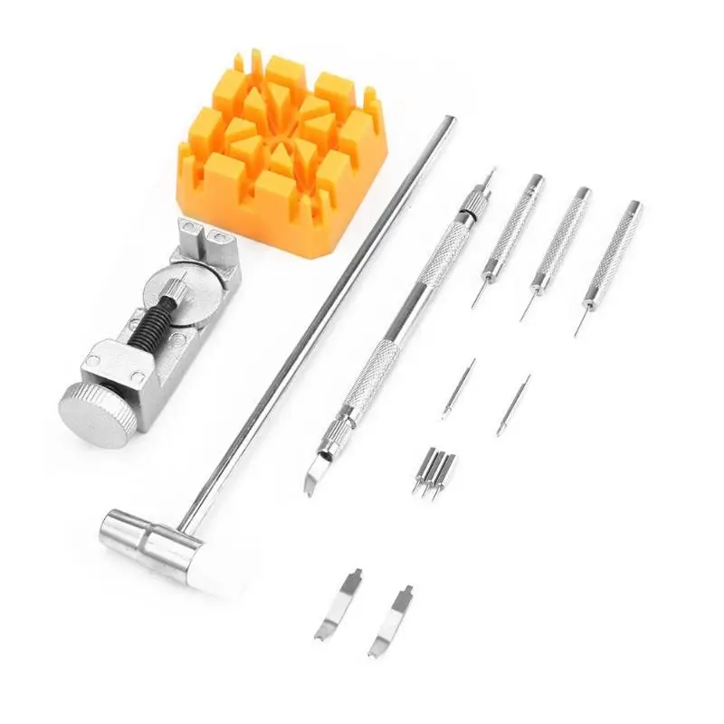 

14pcs/set Watch Strap Link Pin Remover Battery Change Watchmaker Back Case Holder Spring Bar Tool
