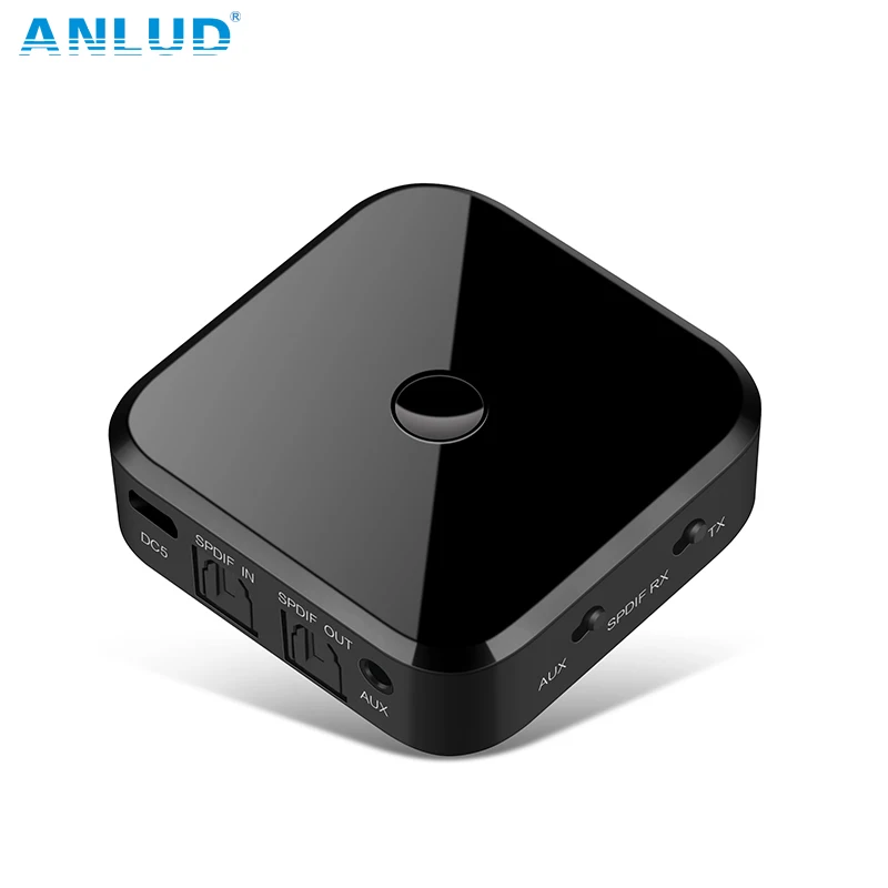 ANLUD APT X Bluetooth беспроводной передатчик приемник 2 в 1 аудио адаптер Поддержка