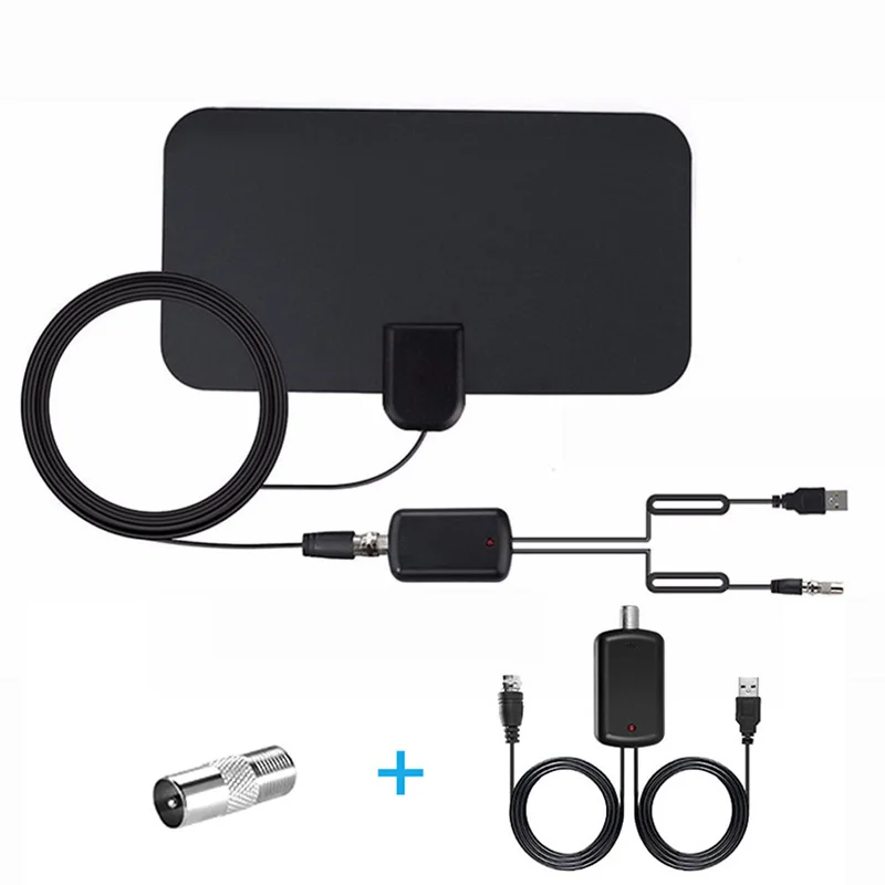 TY23D HDTV Indoor Digital TV Antenna 50 Miles Range High Gain Lamp Amplifier DVB-T2 ATSC DTMB HD 1080P 4K | Электроника