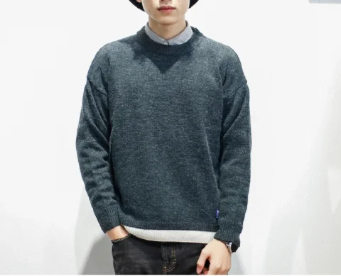 autumn new Men Hip Hop Sweater Streetwear High Quality Loose Oversized Sweaters long sleeve Casual Pullover Clothing | Мужская одежда