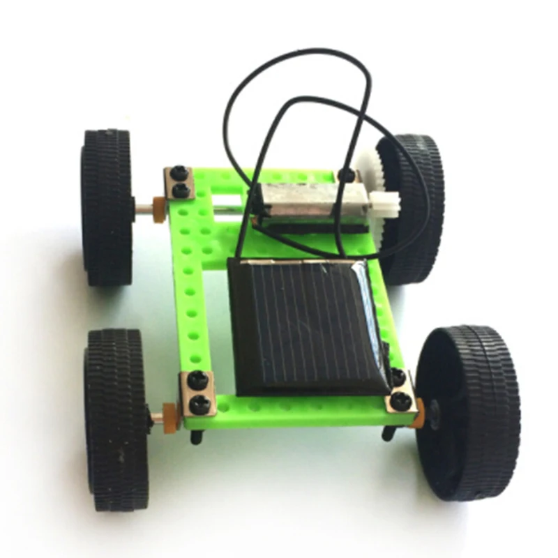 Мини Электрический Солнечный автомобиль модель игрушки DIY обучающая технология
