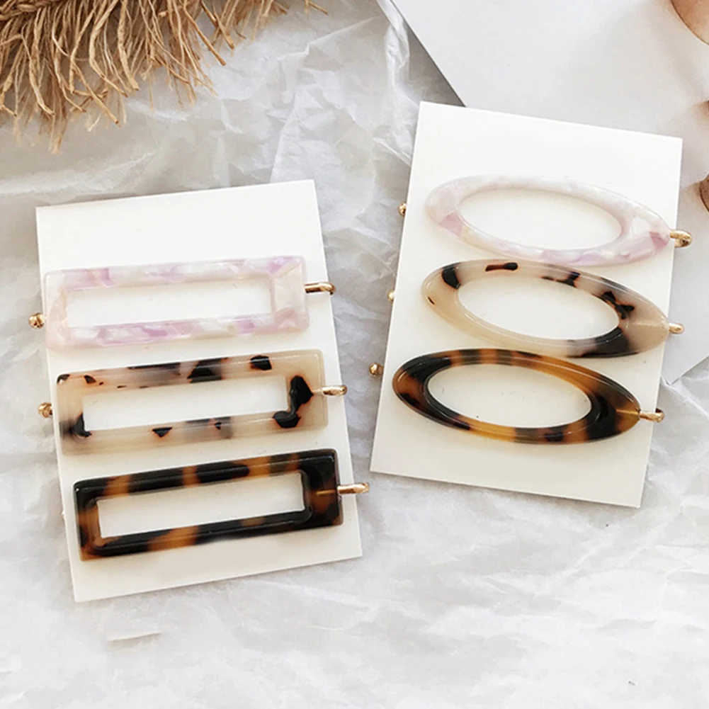 1 шт. корейские винтажные уксусная кислота Акриловые зажимы для волос