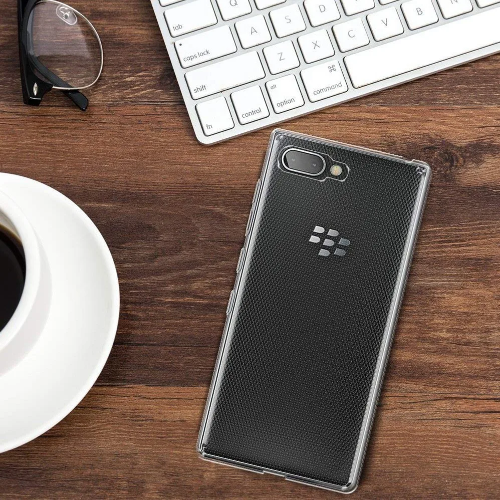 Прозрачный чехол мягкий силиконовый из ТПУ для BlackBerry KEY2 противоударный